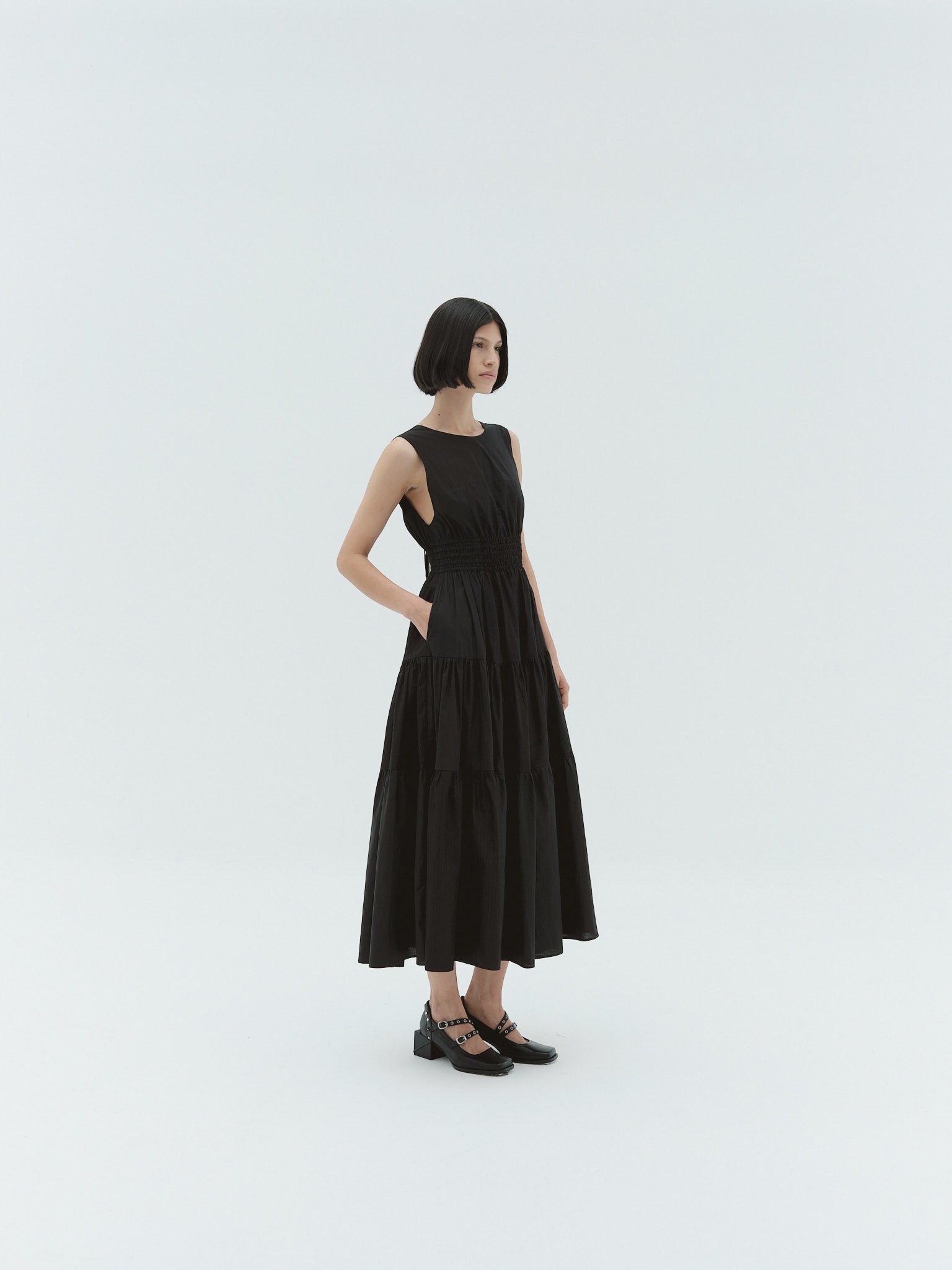 TERESA Cotton Dress | Black | Ivory | Palo Rosa LOTI TERESA Cotton Dress | Black | Ivory | Palo Rosa LOTI