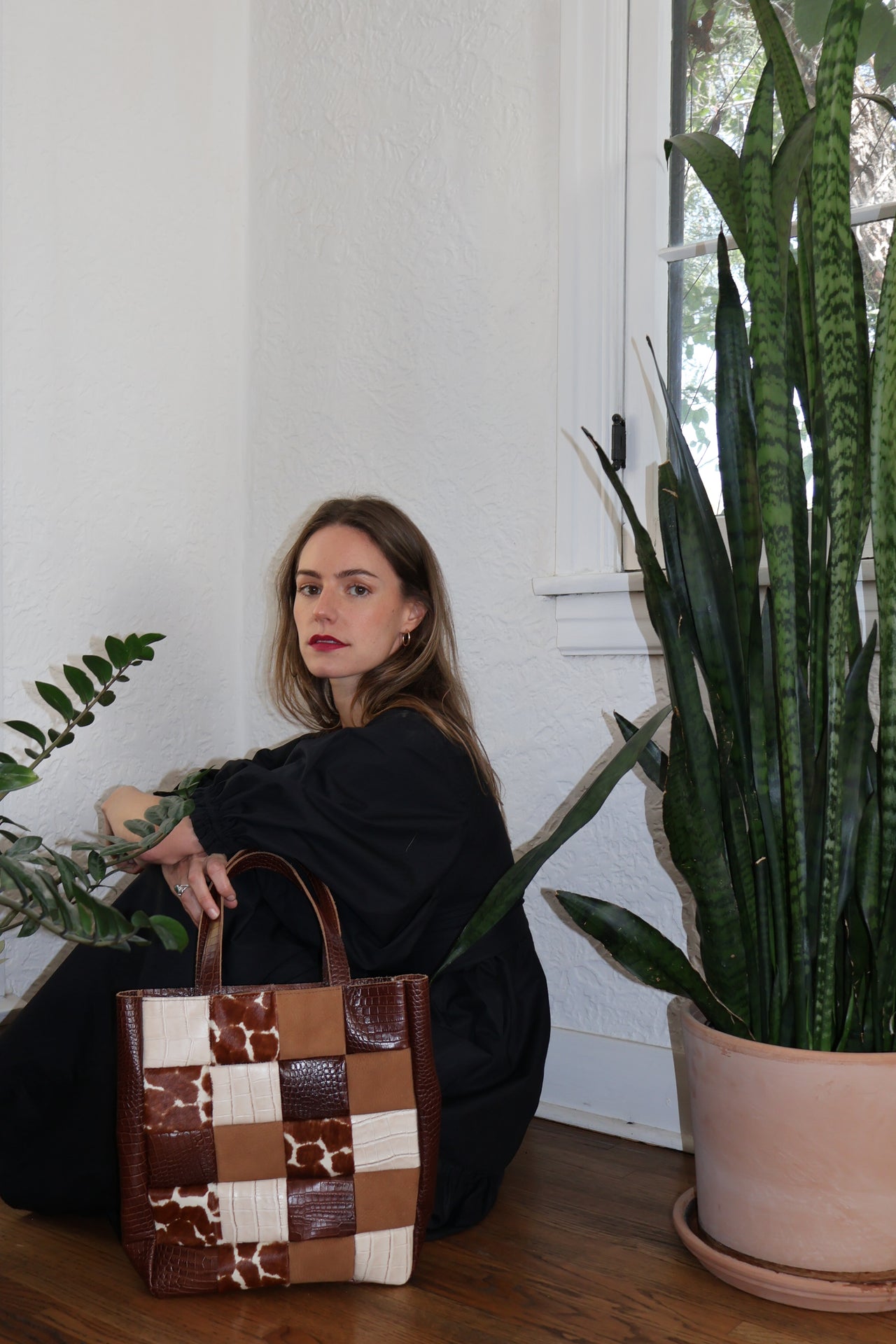 TRUJILLO Tote | Cafe con Leche Patchwork | SAMPLE