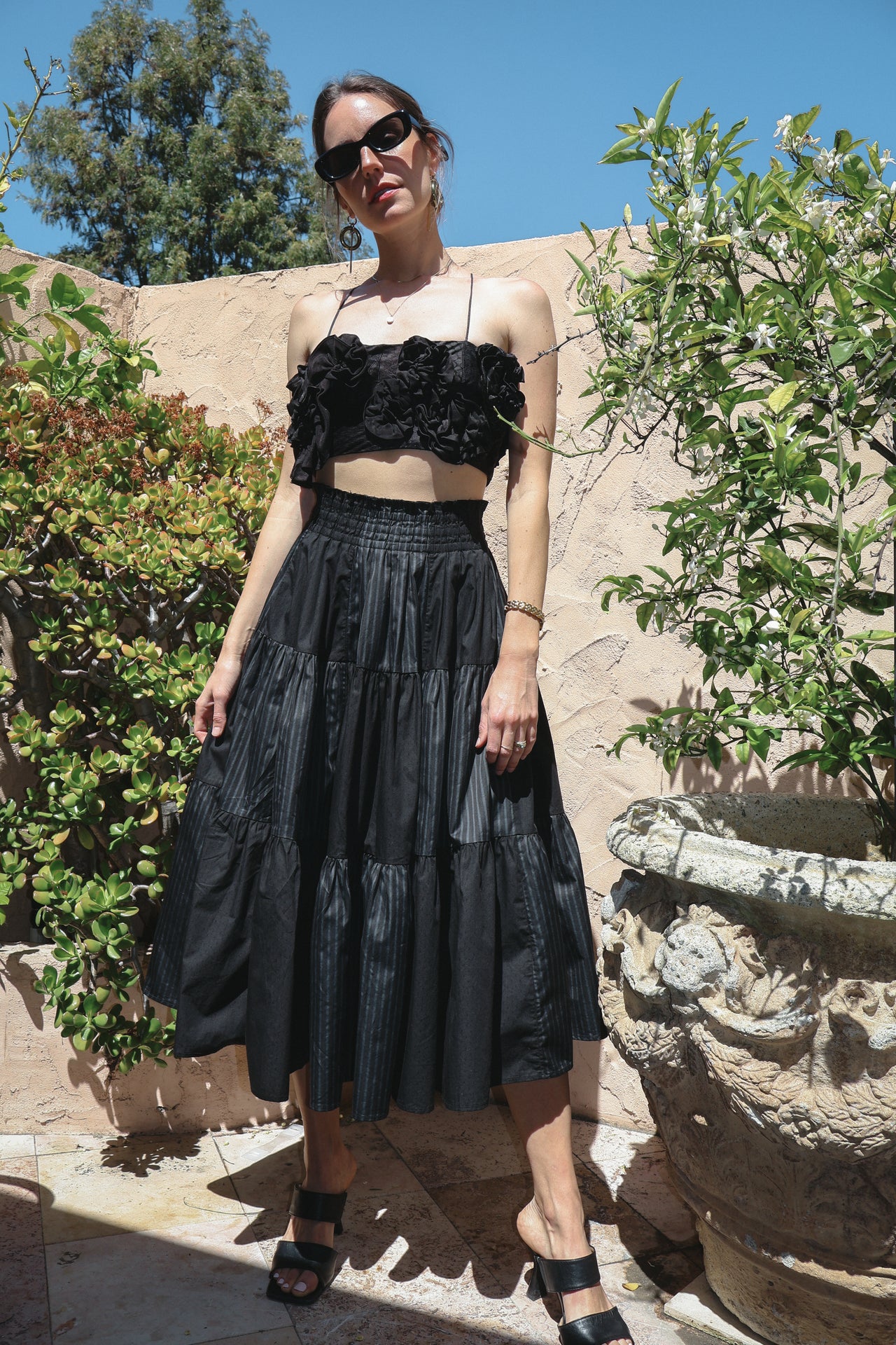 Pre-order | Maria Teresa Skirt, Black Garment Dye