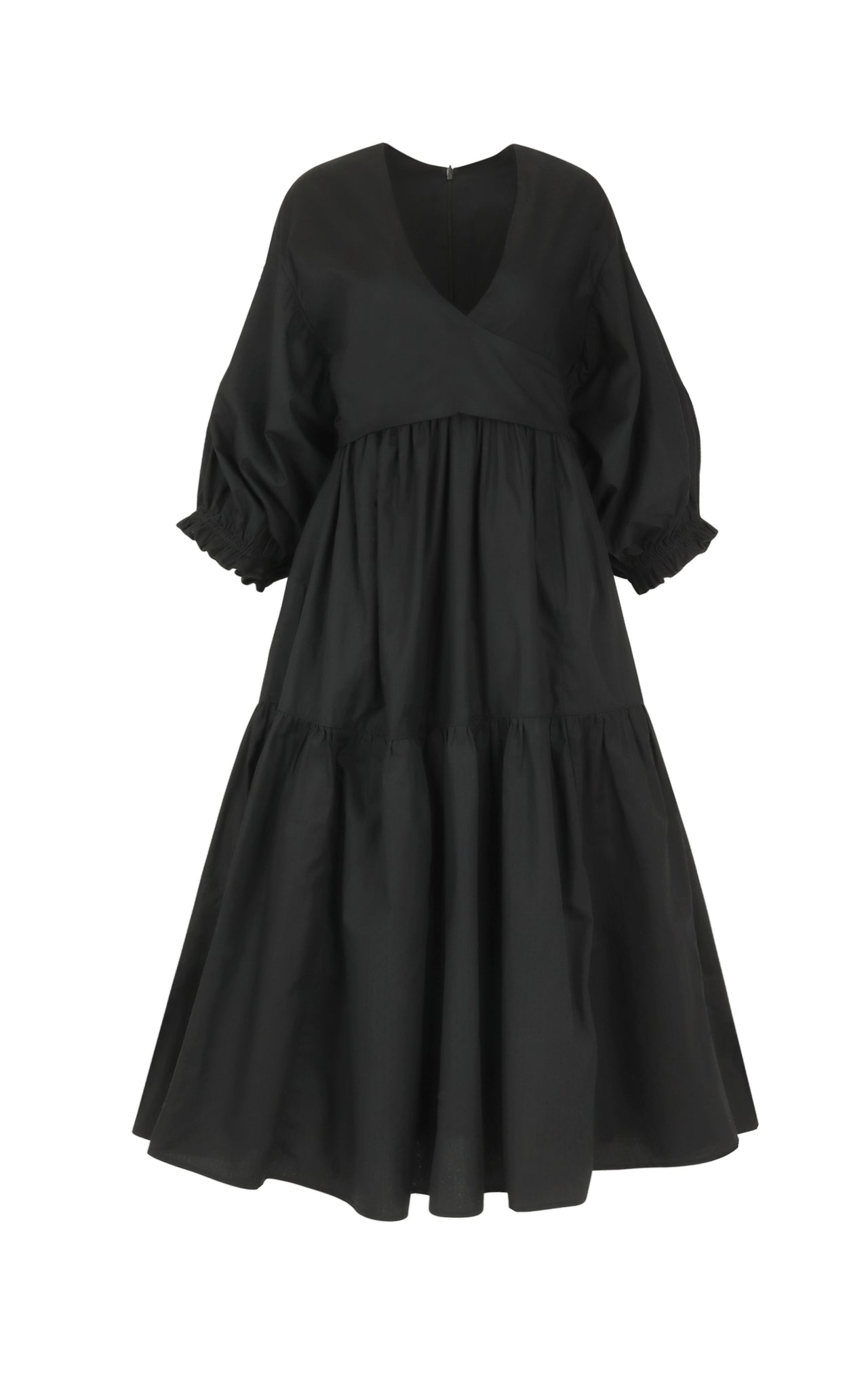 CALISTOGA Cotton Dress, Black Dye