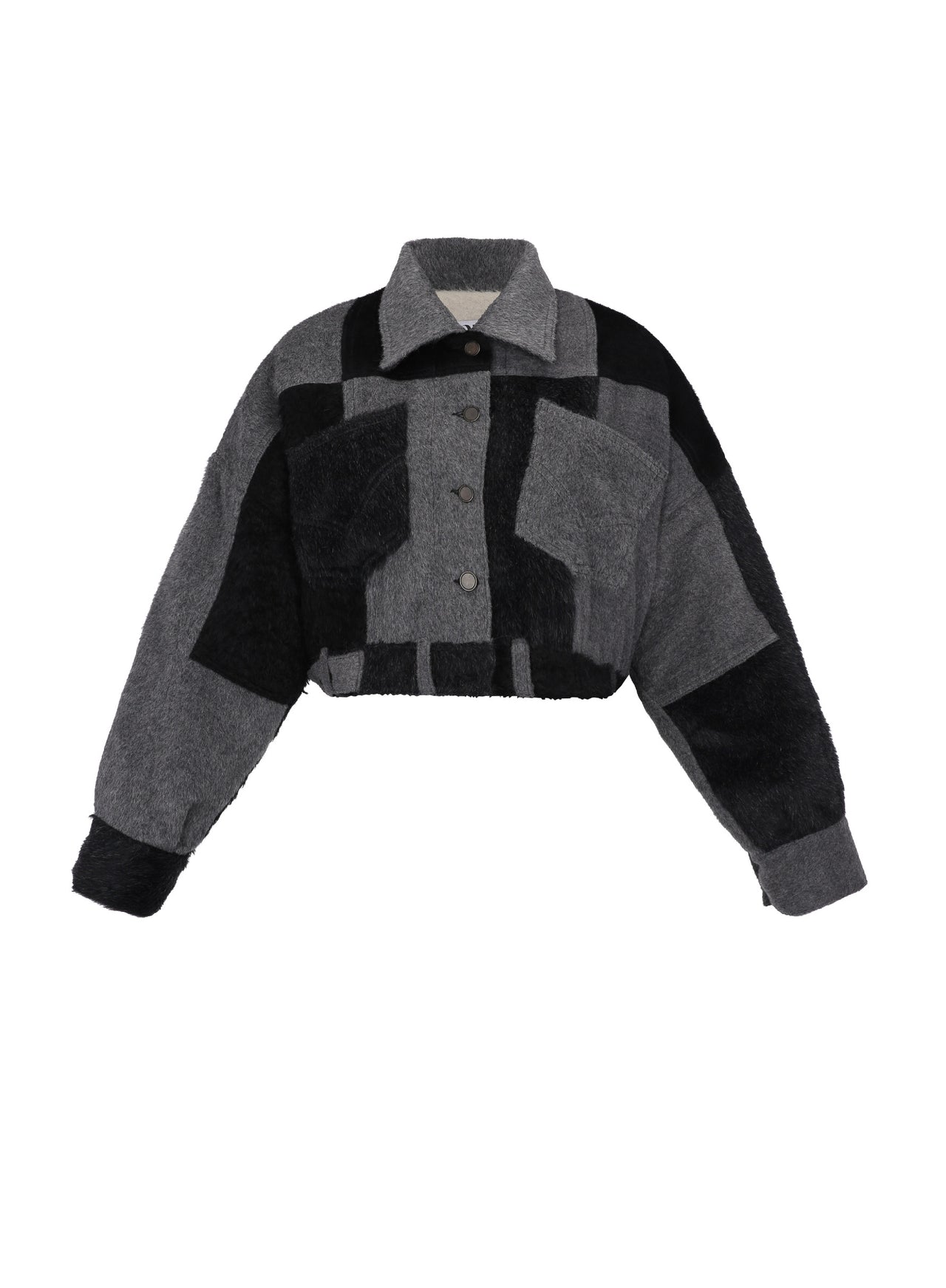 RENATA Alpaca Wool Jacket, Carbón