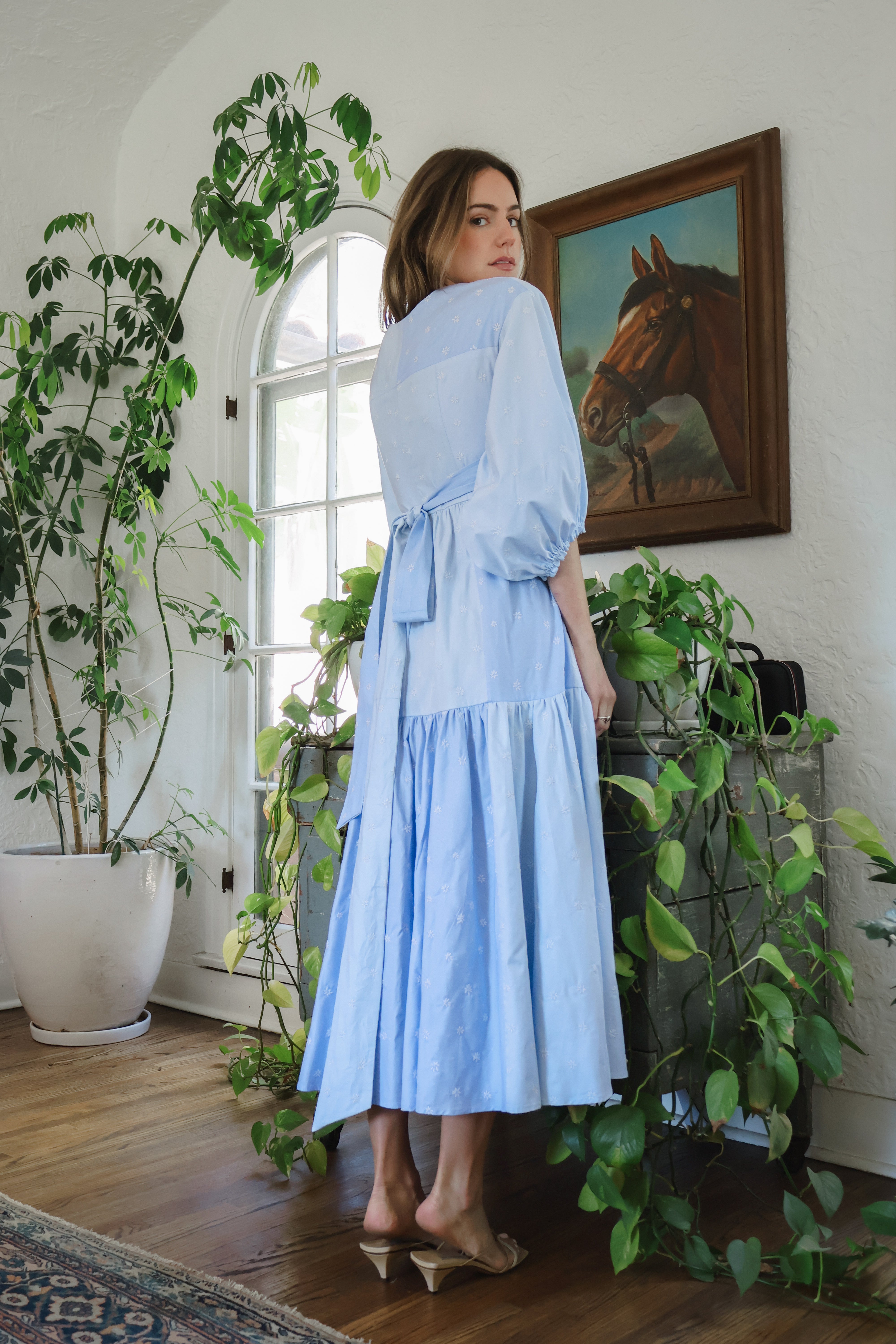 CALISTOGA Cotton Wrap Dress