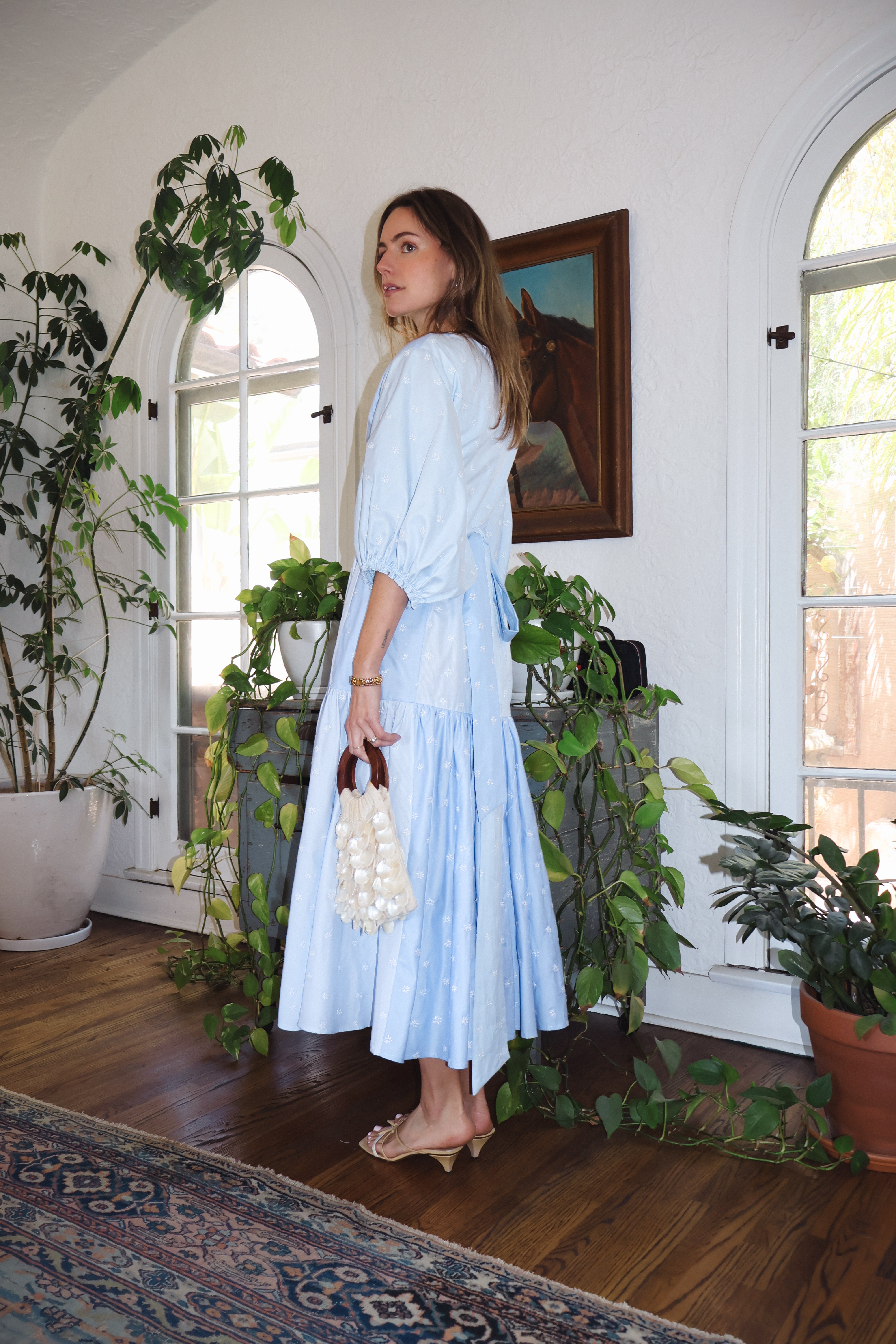 CALISTOGA Cotton Wrap Dress