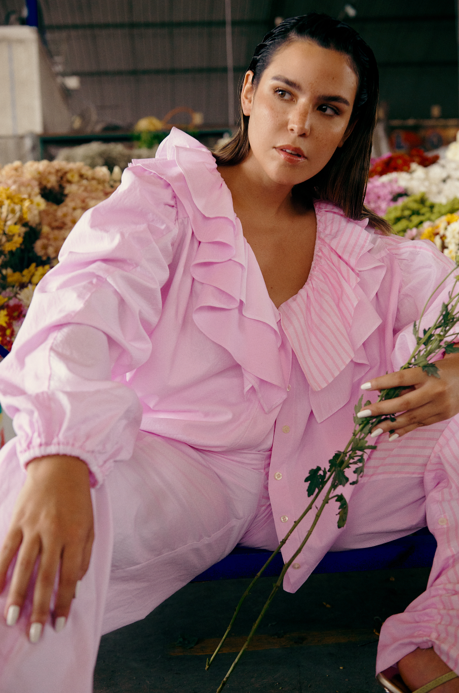 FLORENTINA Cotton Blouse | Palo Rosa