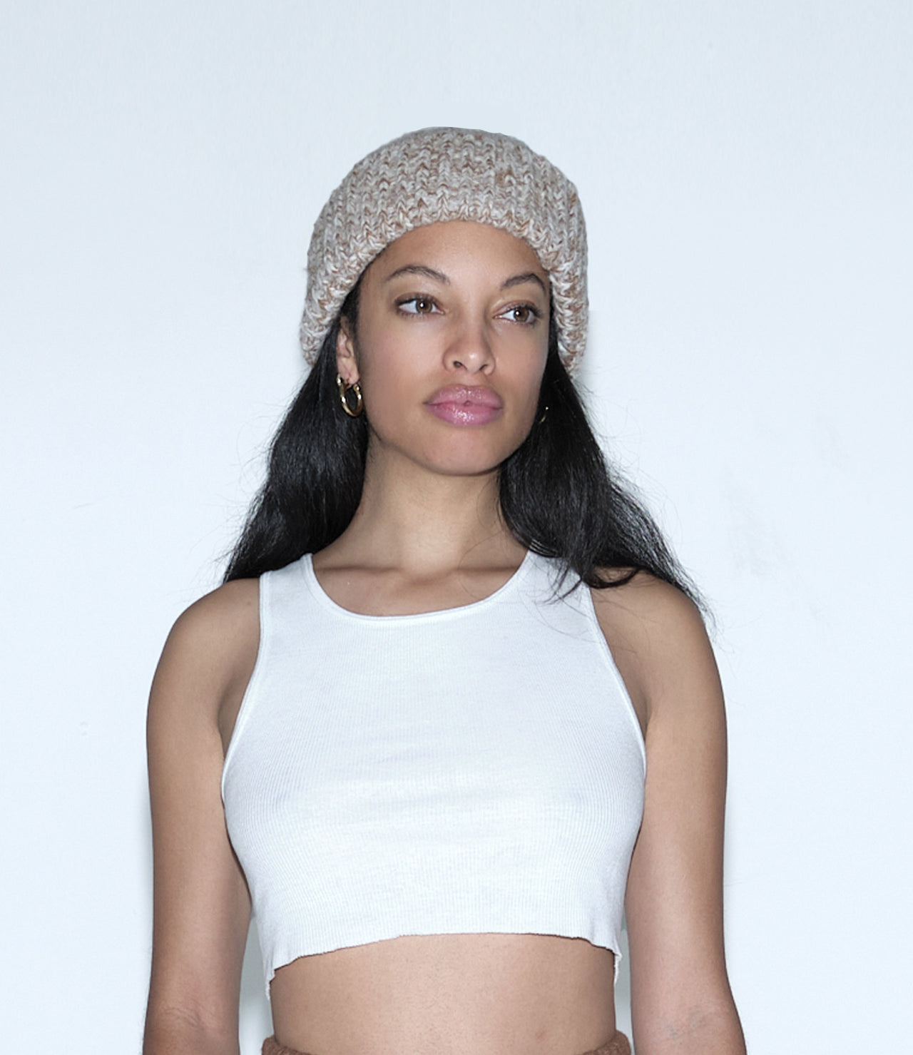 FRIO Alpaca Cotton Blend Hat, Cafe Con Leche Melange